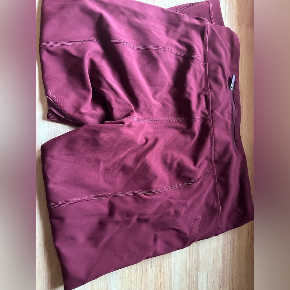 Lululemon Athletica Burgundy Leggings